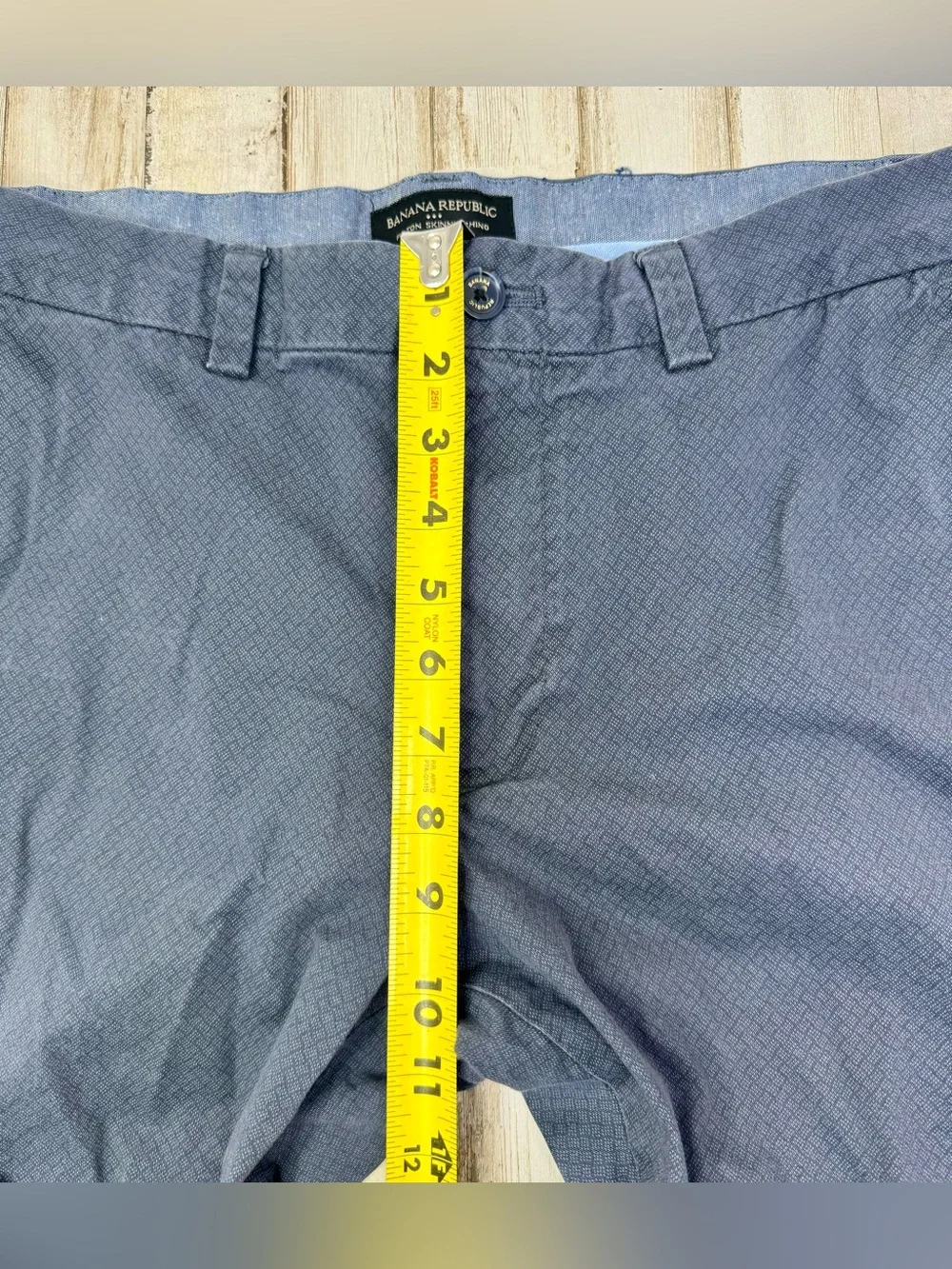 Banana Republic Fulton Skinny Chino Men 33x30 Blue Outdoor Casual